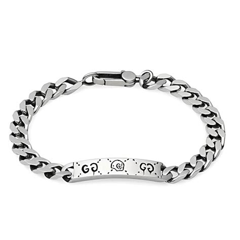 gucci ball bracelet|guccighost chain bracelet in silver.